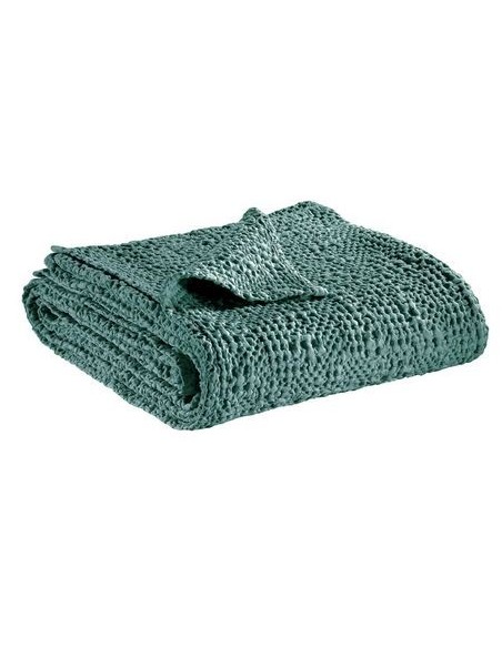 ΚΟΥΒΕΡΛΙ VIVARAISE TANA VERT DE GRIS 240×260 100% ΒΑΜΒΑΚΙ