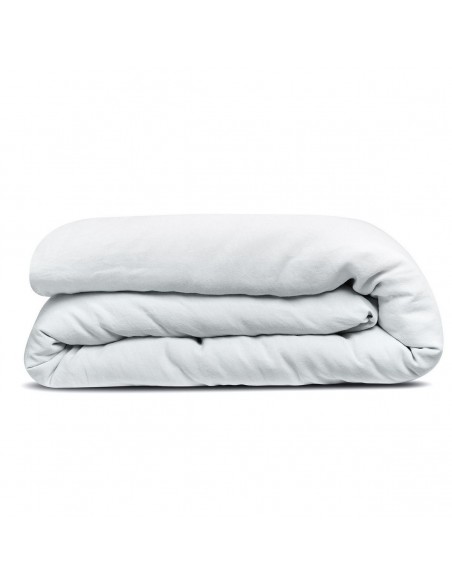DUVET COVER VIVARAISE KALA BLANC 240x220 100% WASHED HEMP