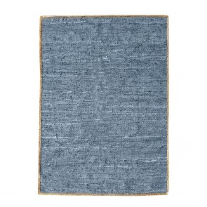 ΧΑΛΙ JACMEL BLUE 160X230 83% ΔΕΡΜΑ 17% ΓΙΟΥΤΑ