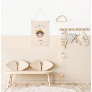 WALL HANGING NATTIOT LITTLE VIRGO  NATURAL 40×50 100% COTTON 2