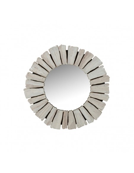 MIRROW VACAY 31383 WOODEN  WHITE DIAMETER 66cm