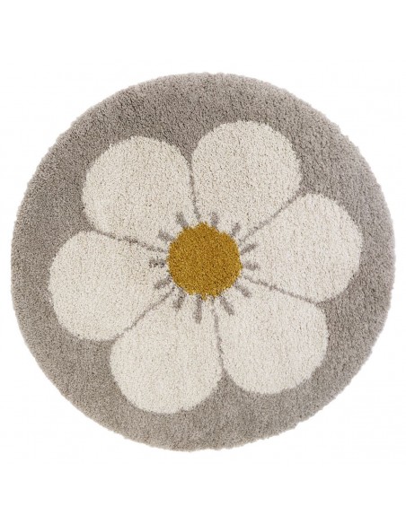 RUG NATTIOT BOHEMIAN DAISY BEIGE D 120 100% POLYESTER