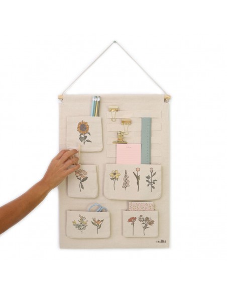 ΠΑΙΔΙΚΗ ΠΑΝΤΑ ΤΟΙΧΟΥ NATTIOT FLORA MULTI 40x55 100% ΒΑΜΒΑΚΙ