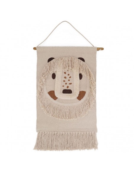 ΠΑΙΔΙΚΗ ΠΑΝΤΑ ΤΟΙΧΟΥ NATTIOT LITTLE LEOPOLD ECRU 35x45 100% ΒΑΜΒΑΚΙ