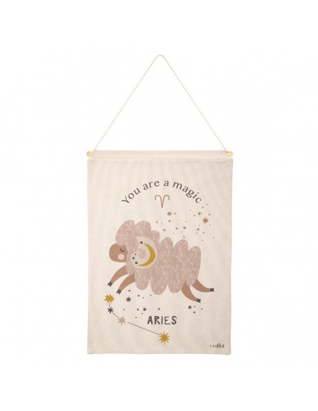 WALL HANGING NATTIOT LITTLE ARIES NATURAL 40x50 100% COTTON