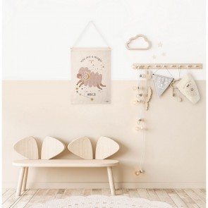 WALL HANGING NATTIOT LITTLE ARIES NATURAL 40x50 100% COTTON 2