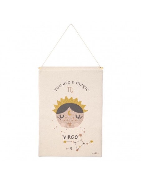 ΠΑΙΔΙΚΗ ΠΑΝΤΑ ΤΟΙΧΟΥ NATTIOT LITTLE VIRGO  NATURAL 40×50 100% ΒΑΜΒΑΚΙ
