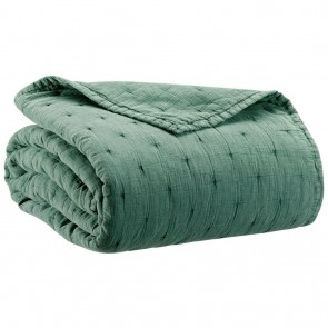 BED COVER VIVARAISE MING FOUGERE 180×260 SINGLE 100% COTTON 2