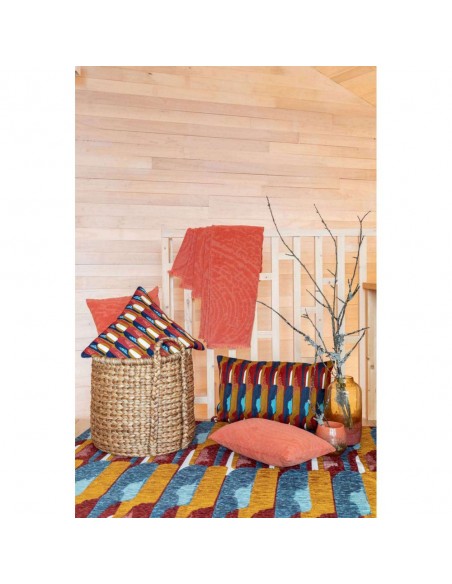 HANDMADE CUSHION VIVARAISE NINA RUBIS 45×45 100% COTTON