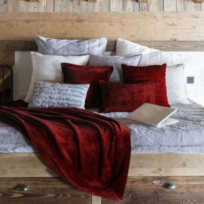 THROW VIVARAISE TENDER RUBIS 150×200 100% POLYESTER 2