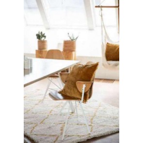 CUSHION  VIVARAISE FARA BRONZE 45×45 100% VELVET COTTON 2