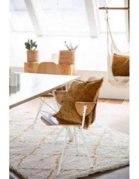 ΜΑΞΙΛΑΡΙ VIVARAISE FARA BRONZE 45×45 100% ΒΑΜΒΑΚΕΡΟ ΒΕΛΟΥΔΟ