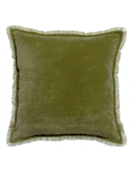 CUSHION VIVARAISE FARA OLIVE 45×45 100% VELVET COTTON