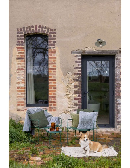 ΜΑΞΙΛΑΡΙ VIVARAISE FARA OLIVE 45×45 100% ΒΑΜΒΑΚΕΡΟ ΒΕΛΟΥΔΟ