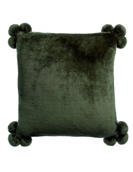 CUSHION VIVARAISE TENDER POMPONS FOUGERE 45×45 100% POLYESTER