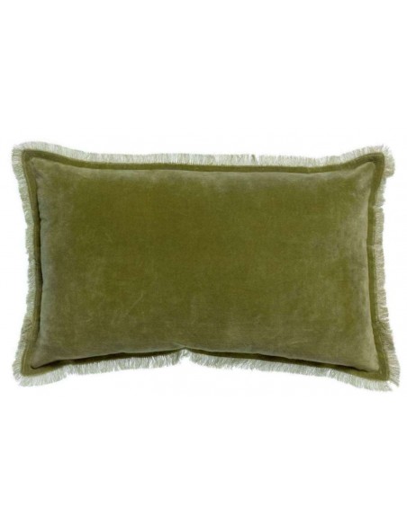 ΜΑΞΙΛΑΡΙ VIVARAISE FARA OLIVE 30×50 100% ΒΑΜΒΑΚΕΡΟ ΒΕΛΟΥΔΟ