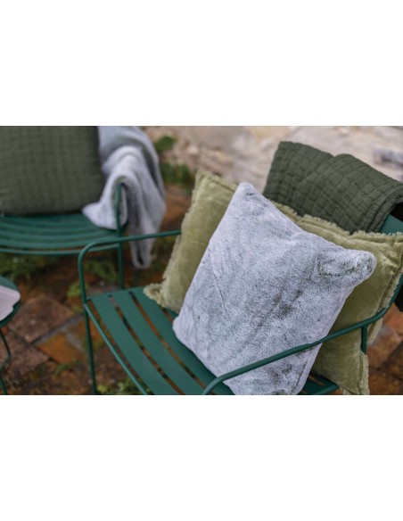 CUSHION VIVARAISE FARA  OLIVE 30×50 100% VELVET COTTON