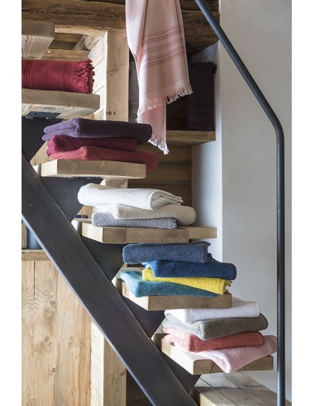 FACE TOWEL VIVARAISE BORA NEIGE 50x100 100% COTTON