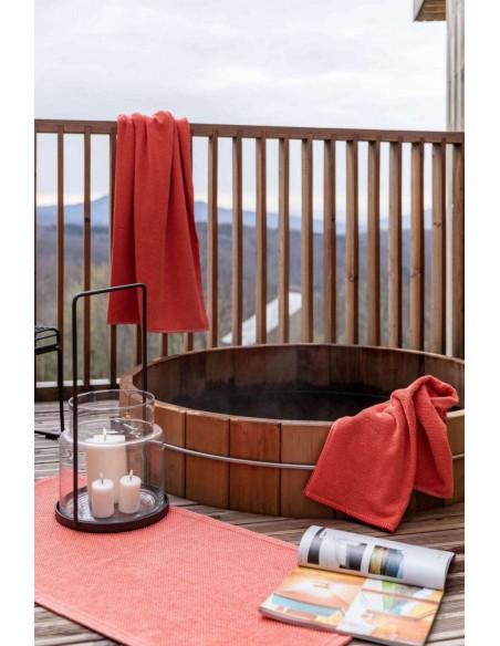 ΠΕΤΣΕΤΑ ΠΡΟΣΩΠΟΥ VIVARAISE BORA CORAIL 50x100 100% ΒΑΜΒΑΚΙ