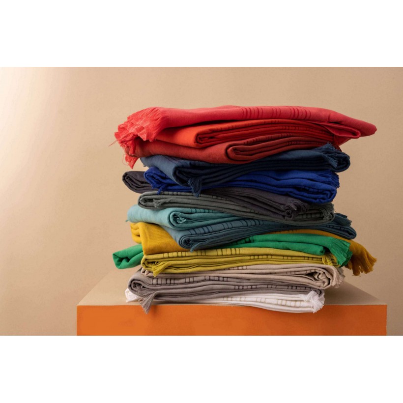 BEACH TOWEL VIVARAISE CANCUN ACIER...