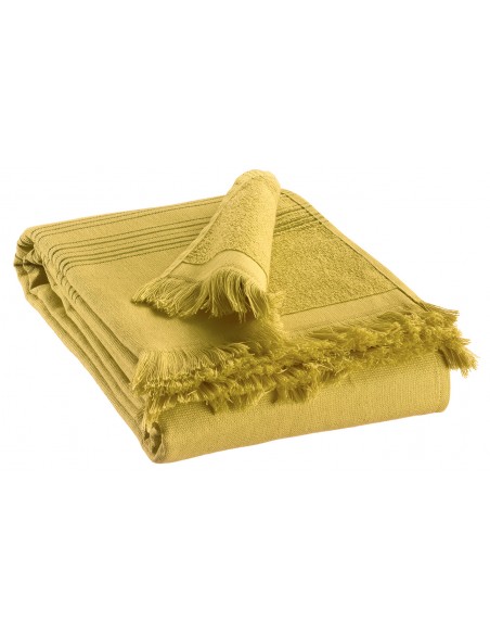 BEACH TOWEL VIVARAISE CANCUN CEDRAT 90x180 100% COTTON