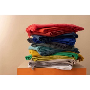 BEACH TOWEL VIVARAISE CANCUN CEDRAT 90x180 100% COTTON 2