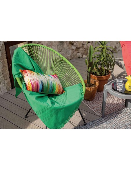 HANDMADE CUSHION VIVARAISE OLIVIA BRODE MULTICO 45x45 100% COTTON