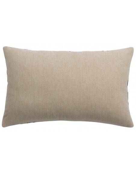 HANDMADE CUSHION VIVARAISE HORTENSE BRODE MULTICO 30×50 100% COTTON