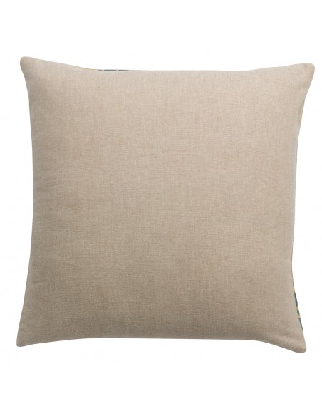 HANDMADE CUSHION VIVARAISE HORTENSE BRODE MULTICO 45×45 100% COTTON