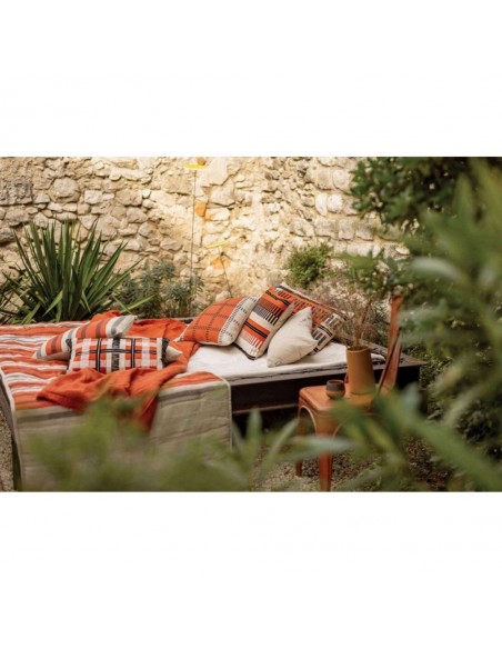 CUSHION VIVARAISE ZEFF EDEN GROSEILLE 30x50 100% LINEN