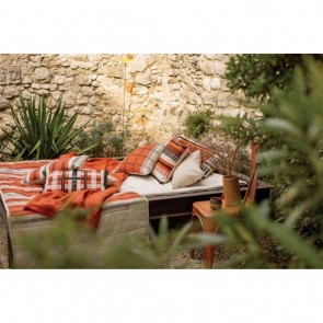 HANDMADE CUSHION VIVARAISE EDEN BRODE GROSEILLE 40x65... 2