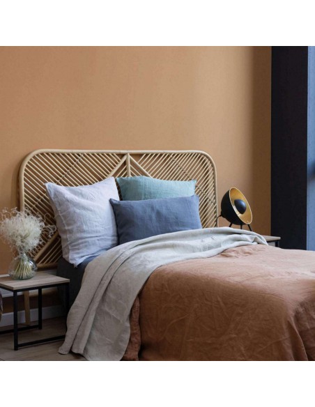 BED SHEET VIVARAISE KALA BLANC 240x300 100% WASHED HEMP