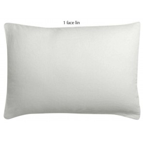 PILLOW CASE VIVARAISE LINCO BLANC 50x75  FRONTSIDE 100%... 2