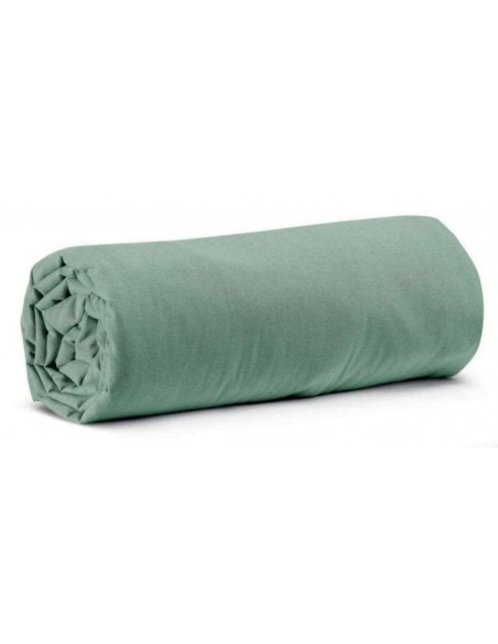 FITTED SHEET VIVARAISE CALITA 160x200 SAUGE 100% COTTON