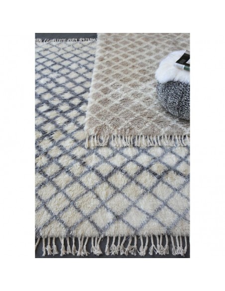 RUG CITARA GREY 160X230 100% NEW ZEALAND WOOL