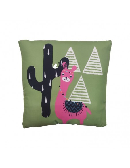 CHILD PILLOW PALEO GREEN 40X40 100% POLYESTER