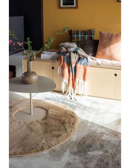 FUR RUG VIVARAISE EDDY CAMEL 200x290 100% POLYESTER