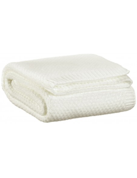 SOFA BLANKET VIVARAISE DANILO NEIGE 130x160 100% POLYESTER
