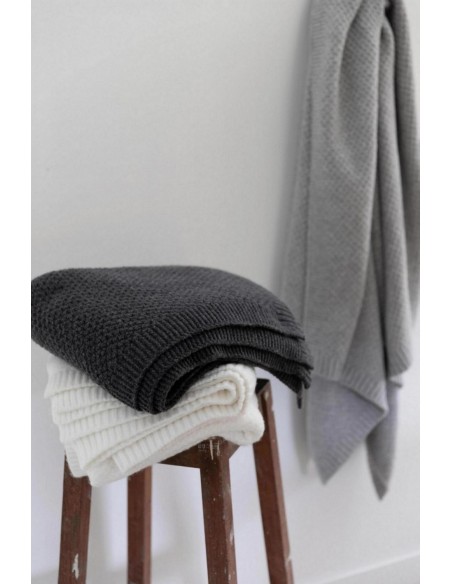 SOFA BLANKET VIVARAISE DANILO NEIGE 130x160 100% POLYESTER