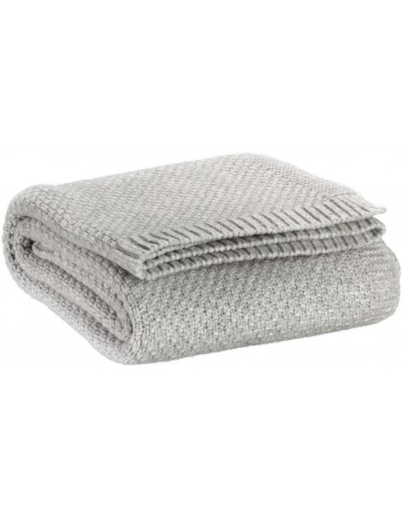 SOFA BLANKET VIVARAISE DANILO PERLE 130x160 100% POLYESTER