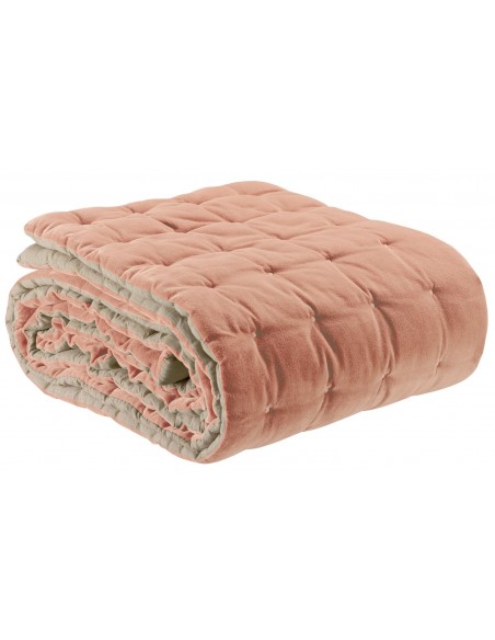 BED QUILT VIVARAISE ELISE EPICE 240x260 100% COTTON VELVET