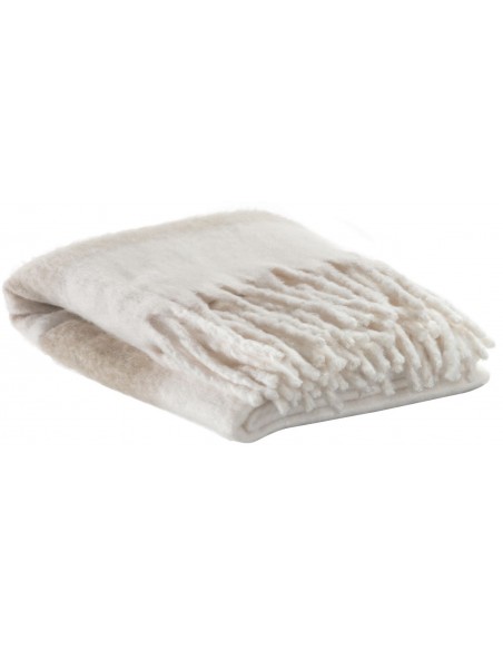 THROW VIVARAISE ISABEL NATUREL 130x160 100% RECYCLED POLYESTER