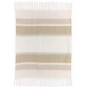 THROW VIVARAISE ISABEL NATUREL 130x160 100% RECYCLED... 2