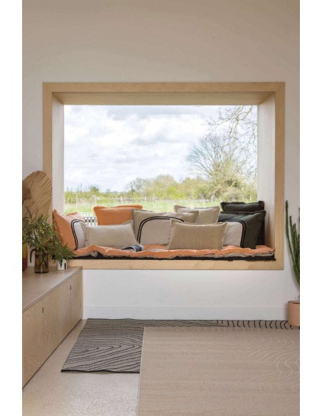 ΡΙΧΤΑΡΙ VIVARAISE LALY GALET 135x200 50% ΛΙΝΟ 50% ΒΑΜΒΑΚΙ