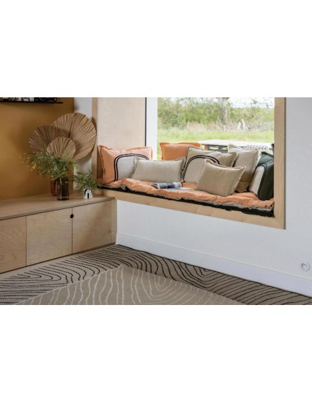 ΑΝΩΣΤΡΩΜΑ ΚΑΝΑΠΕ VIVARAISE LALY GALET 85x200 50% ΛΙΝΟ 50% ΒΑΜΒΑΚΙ