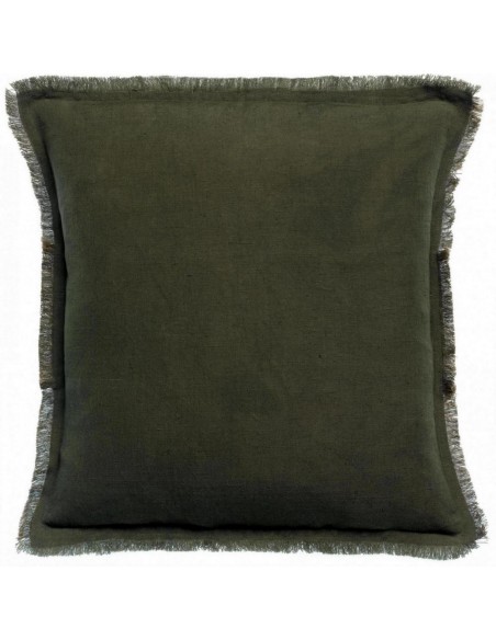 CUSHION VIVARAISE LALY OLIVE 45x45 50% LINEN 50% COTTON