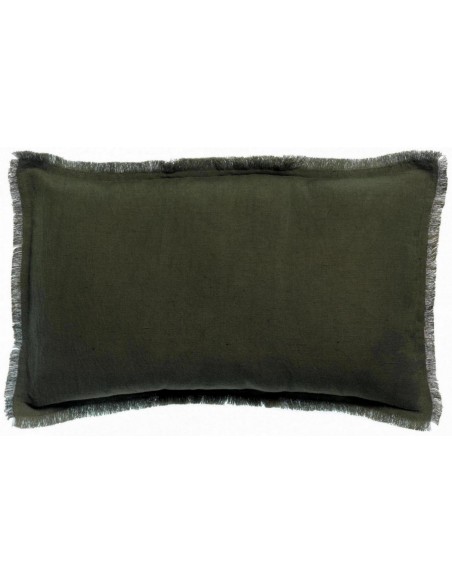 ΜΑΞΙΛΑΡΙ VIVARAISE LALY OLIVE 30x50 50% ΛΙΝΟ 50% ΒΑΜΒΑΚΙ