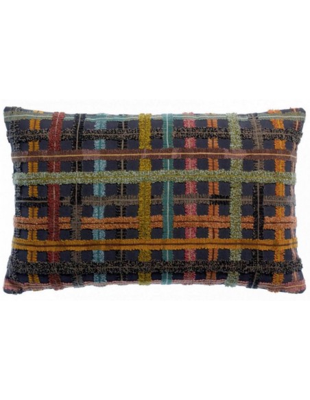 HANDMADE CUSHION VIVARAISE SOLINE AMBRE 30x50 100% COTTON