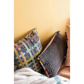 HANDMADE CUSHION VIVARAISE SOLINE AMBRE 45x45 100% COTTON 2