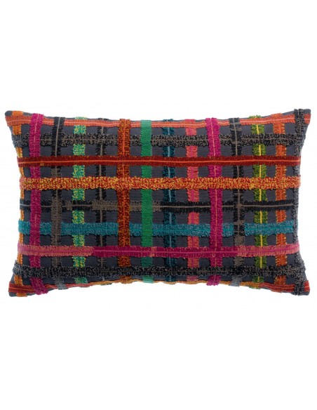 HANDMADE CUSHION VIVARAISE SOLINE MULTICO 30x50 100% COTTON